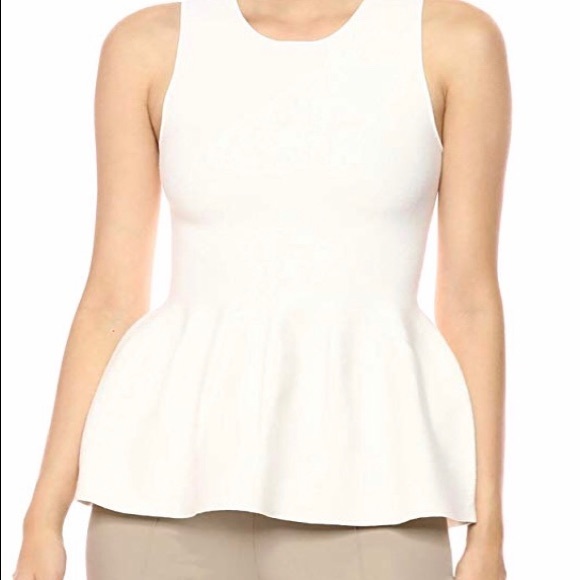 theory knit peplum top
